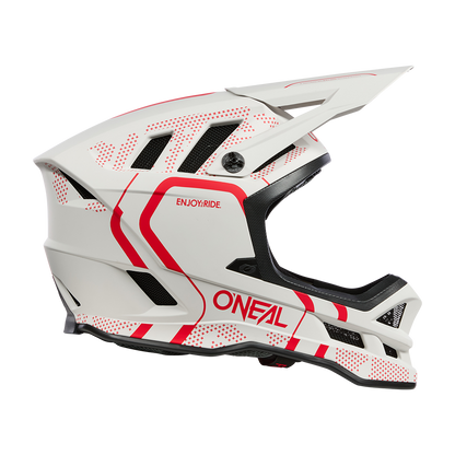 Casque VTT O'NEAL BLADE POLYACRYLITE STRIKE Blanc/Rouge