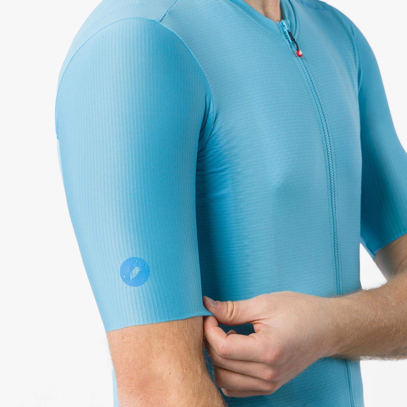 Maillot CASTELLI ESPRESSO 2 Manches Courtes Turquoise