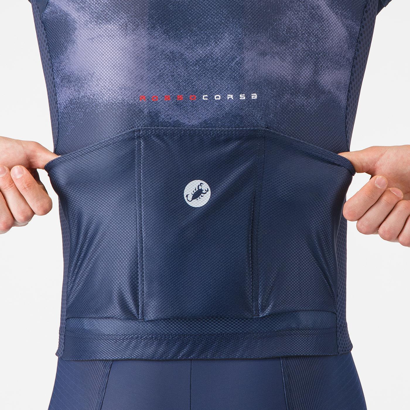 Maillot CASTELLI CLIMBER'S A/C Manches Courtes Marine