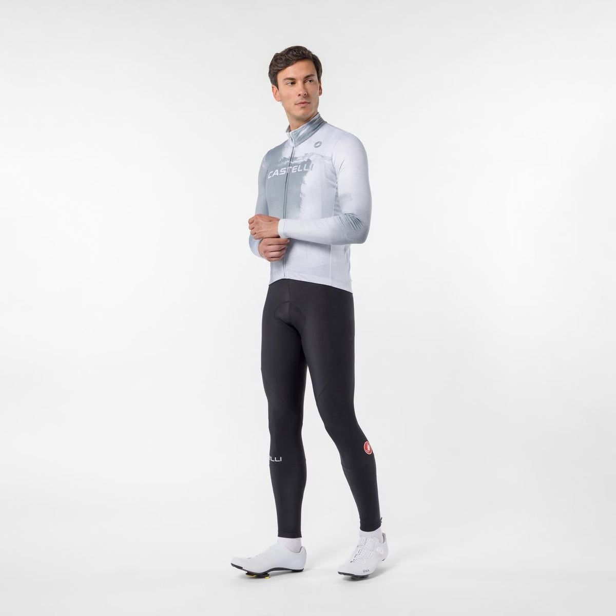 Maillot CASTELLI NEBULA THERMAL Manches Longues Gris