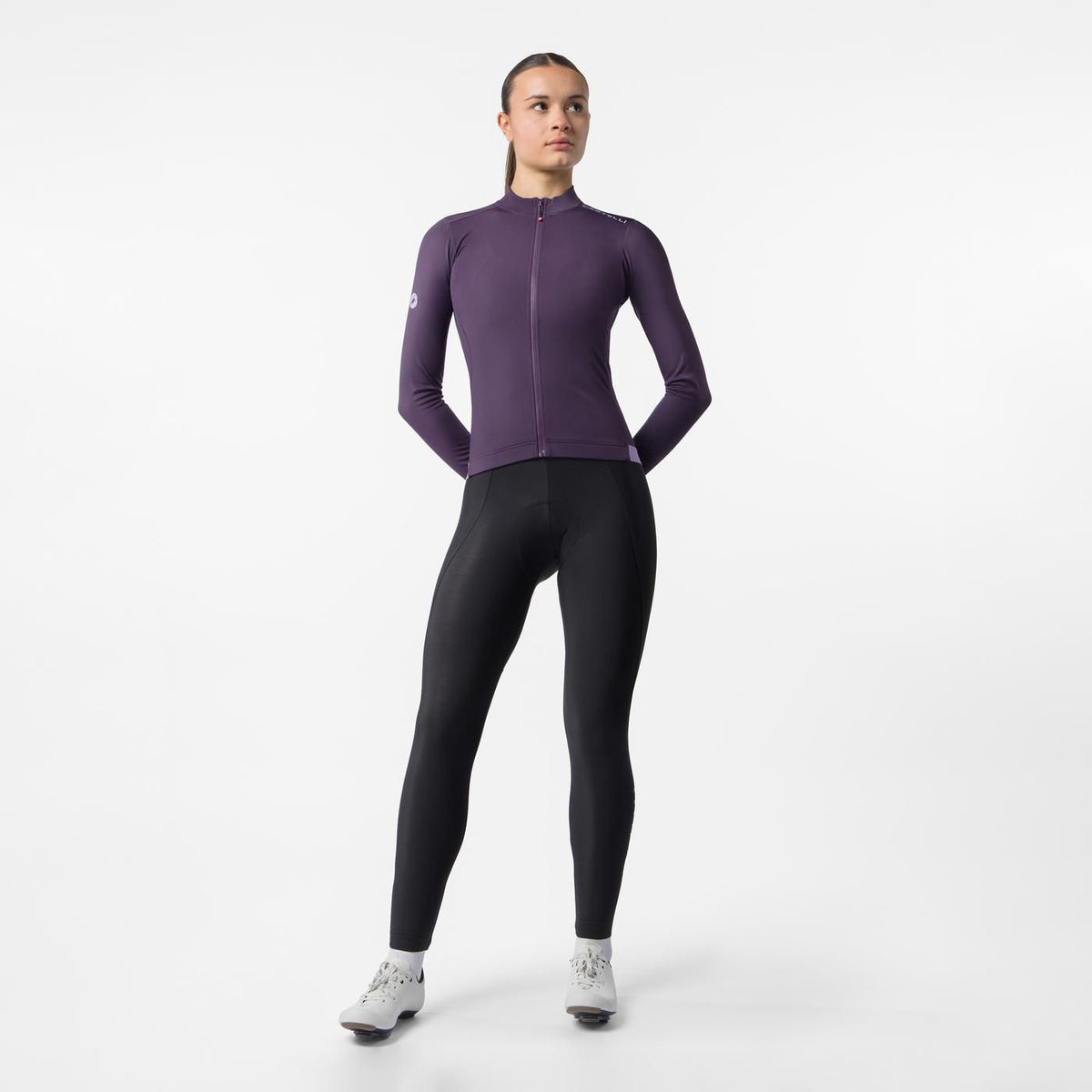 Maillot CASTELLI ESPRESSO THERMAL 2 Manches Longues Femme Violet