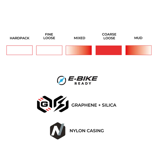 Pneu VITTORIA BARZO XC RACE 29x2.4 Graphene/Silica Tubeless Ready Souple Noir