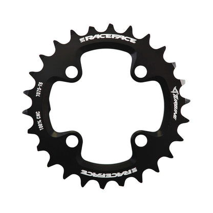 Plateau Intérieur RACE FACE TURBINE 11V 4 Trous 64mm — vue du plateau sur fond blanc