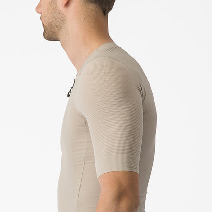 Maillot CASTELLI PREMIO Manches Courtes Beige