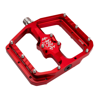 Pédales Plates BURGTEC PENTHOUSE FLAT MK5 B-RAGE EDITION Rouge