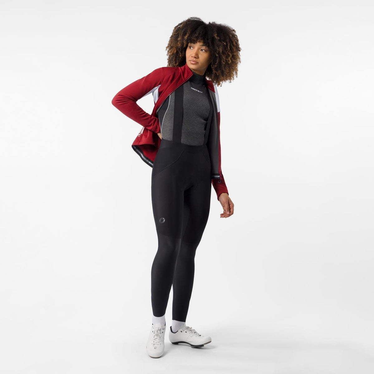 Cuissard Long à Bretelles CASTELLI COMPETIZIONE DT Femme Noir