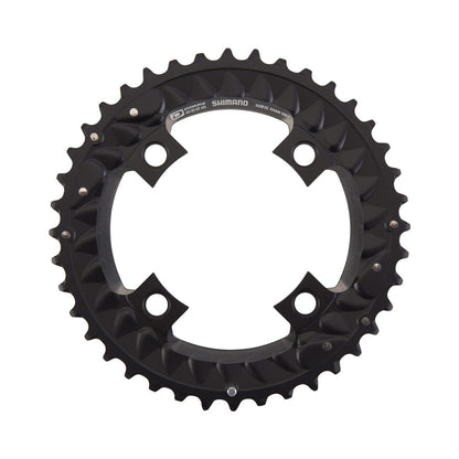Plateau Extérieur SHIMANO SLX M7000 10V Triple 4 Trous 96mm — vue du plateau sur fond blanc