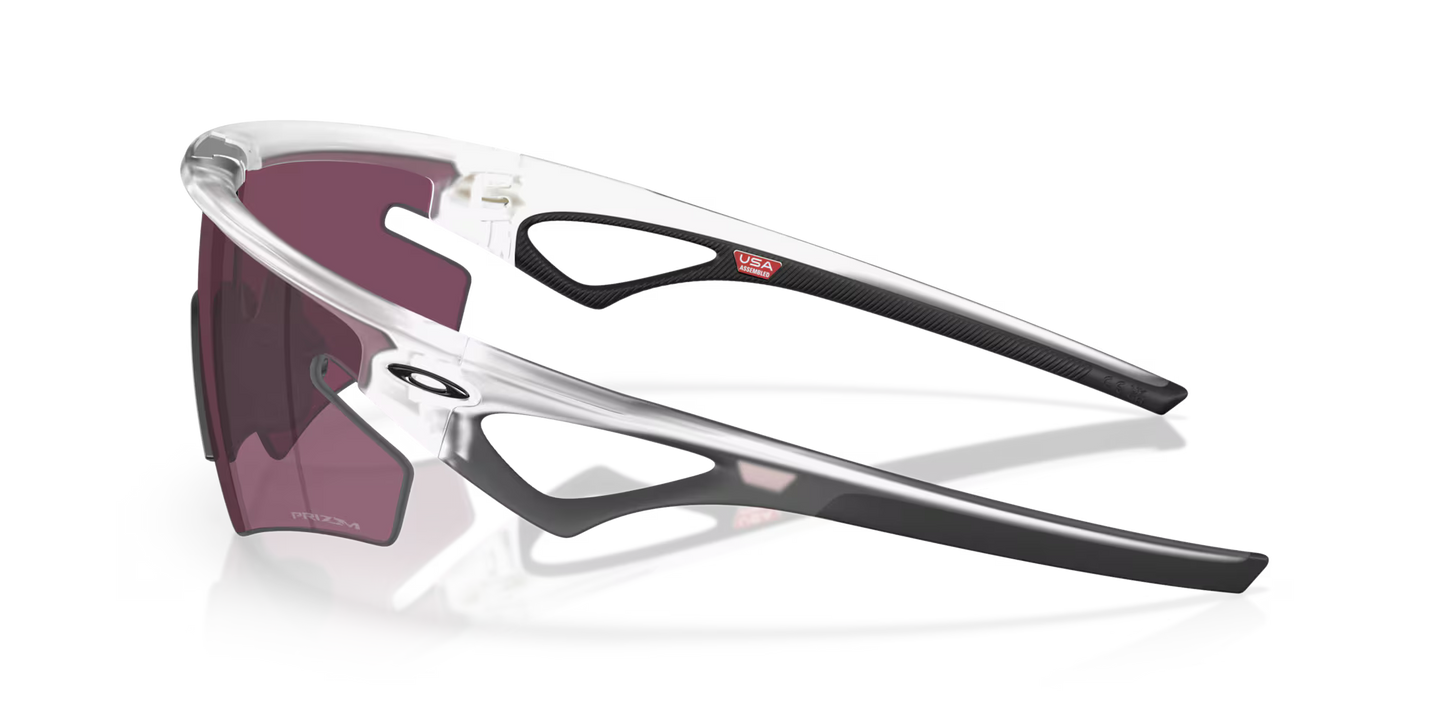 Lunettes OAKLEY SPHAERA SLASH Matt Clear Verre Prizm Road Noir - OO9499-1036