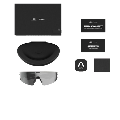 Lunettes OAKLEY VANGUARD META Noir/Blanc Verre Prizm Black