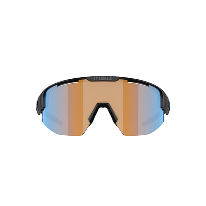 Lunettes BLIZ MATRIX Noir Matt Verre Coral/Orange Bleu Iridium