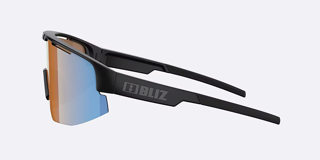 Lunettes BLIZ MATRIX Noir Matt Écran Coral/Orange Bleu Iridium