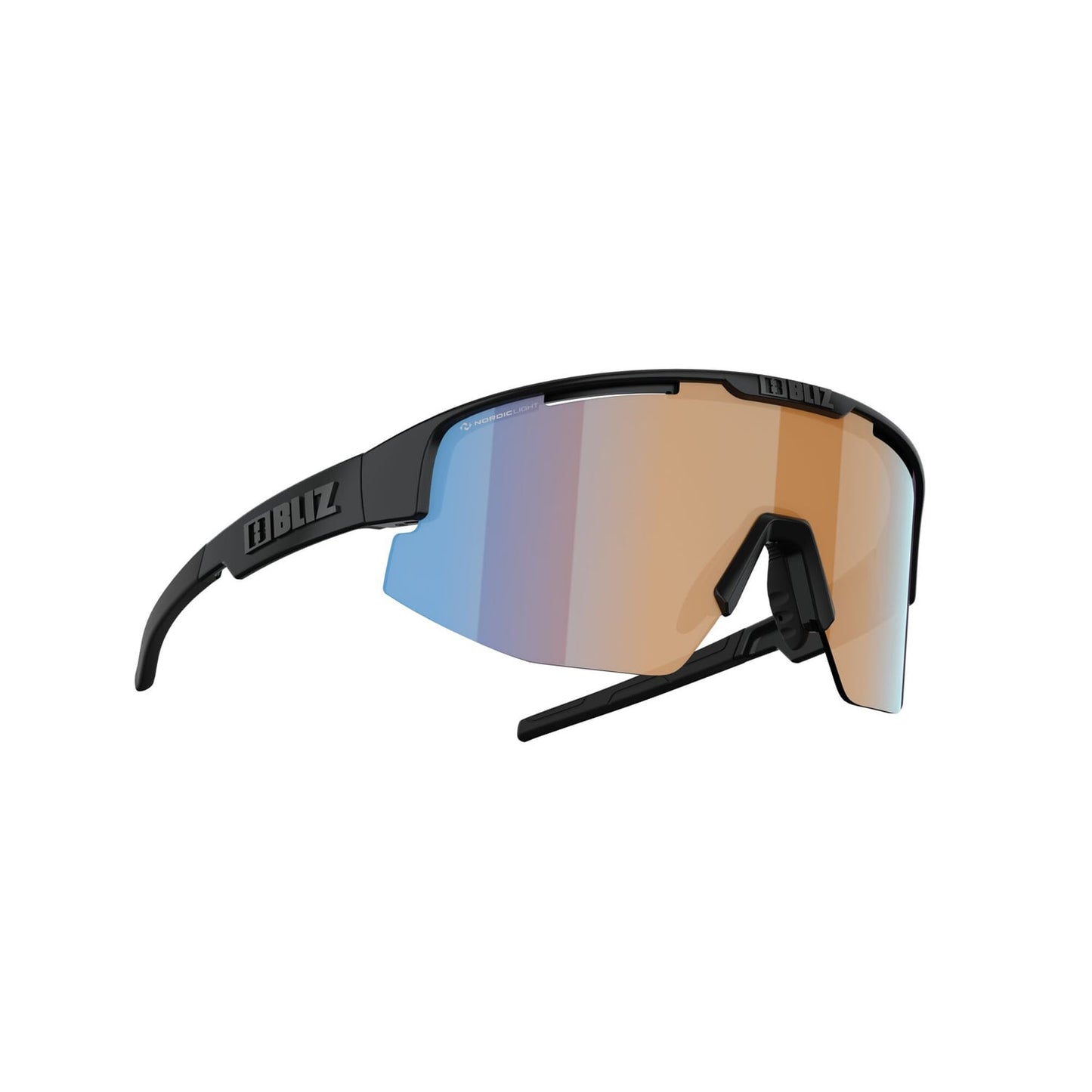 Lunettes BLIZ MATRIX SMALL Noir Matt Ecran Orange
