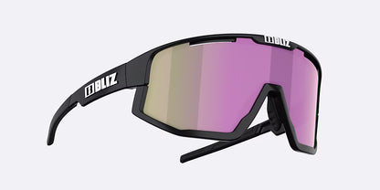 Lunettes BLIZ FUSION SMALL Noir Matt Écran Marron Rose