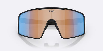 Lunettes BLIZ P001 S Noir Matt Verre Coral/Orange Bleu Irdium