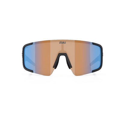Lunettes BLIZ P003 Noir Matt Verre Coral/Orange Bleu Iridium