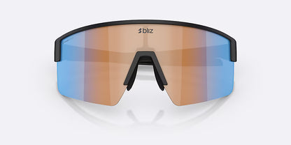 Lunettes BLIZ P004 Noir Matt Verre Coral/Orange Bleu Iridium