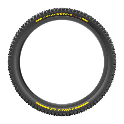 Pneu PIRELLI SCORPION BLACK STING 27.5x2.40 Soft DH+Wall Tubeless Ready Souple Noir/Jaune Team Edition