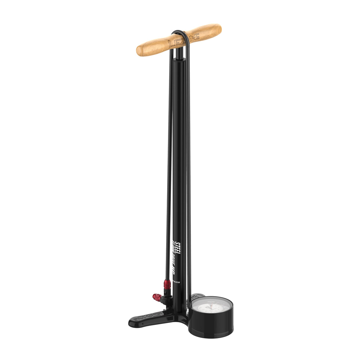 Pompe à Pied LEZYNE STEEL FLOOR DRIVE 3.5 Noir