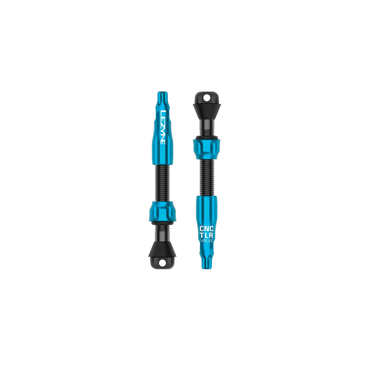 Lot de 2 Valves Tubeless LEZYNE CNC PRO 44mm Bleu
