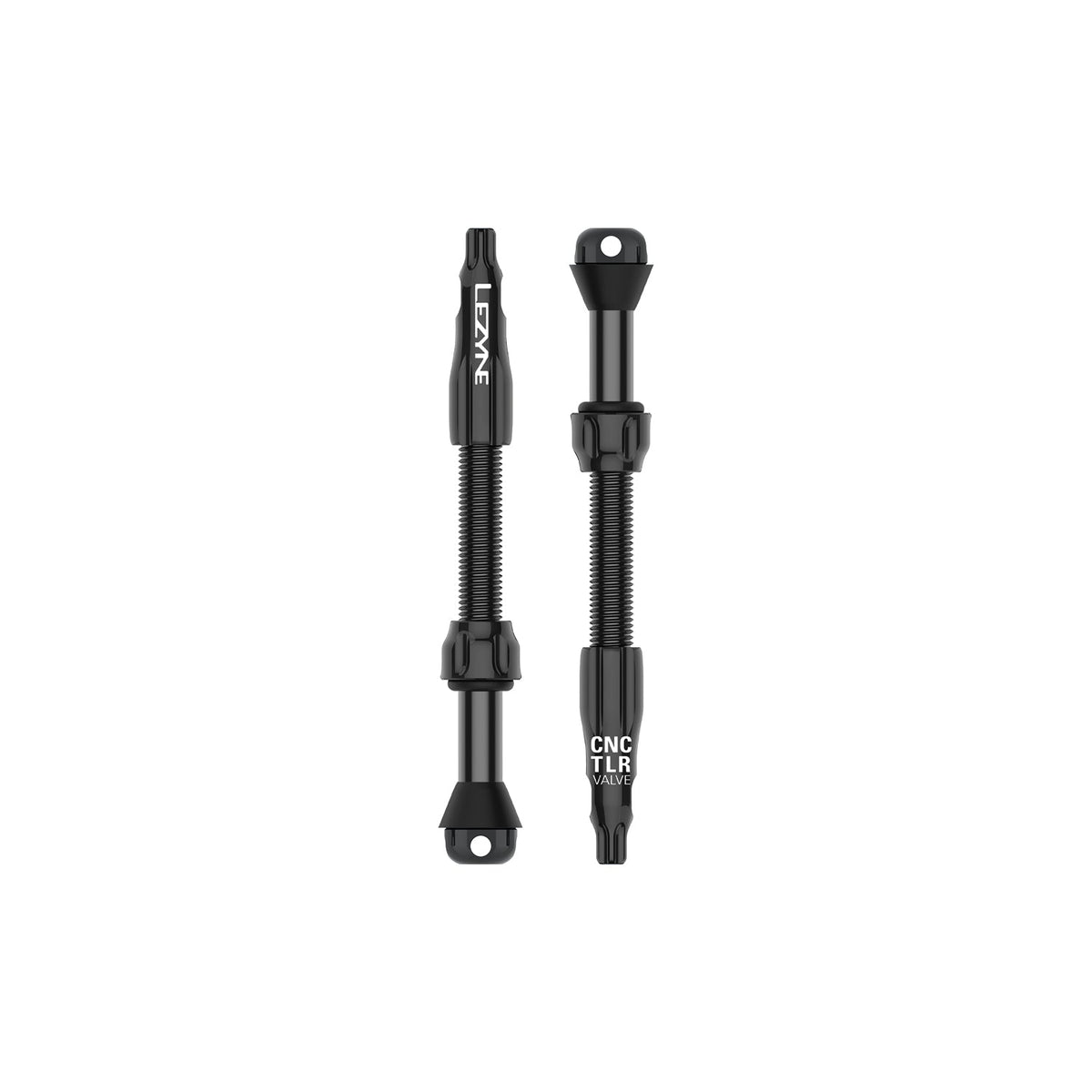 Lot de 2 Valves Tubeless LEZYNE CNC PRO 60mm Noir