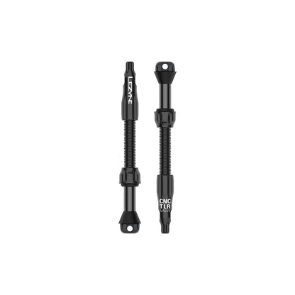 Lot de 2 Valves Tubeless LEZYNE CNC PRO 60mm Noir