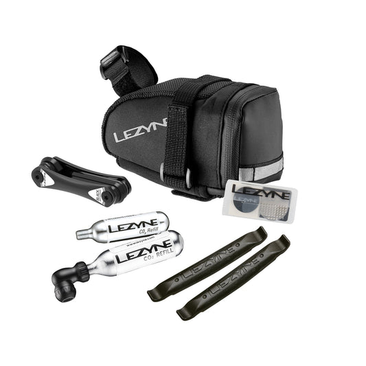 Sacoche de Selle LEZYNE Caddy Noir avec Kit CO2