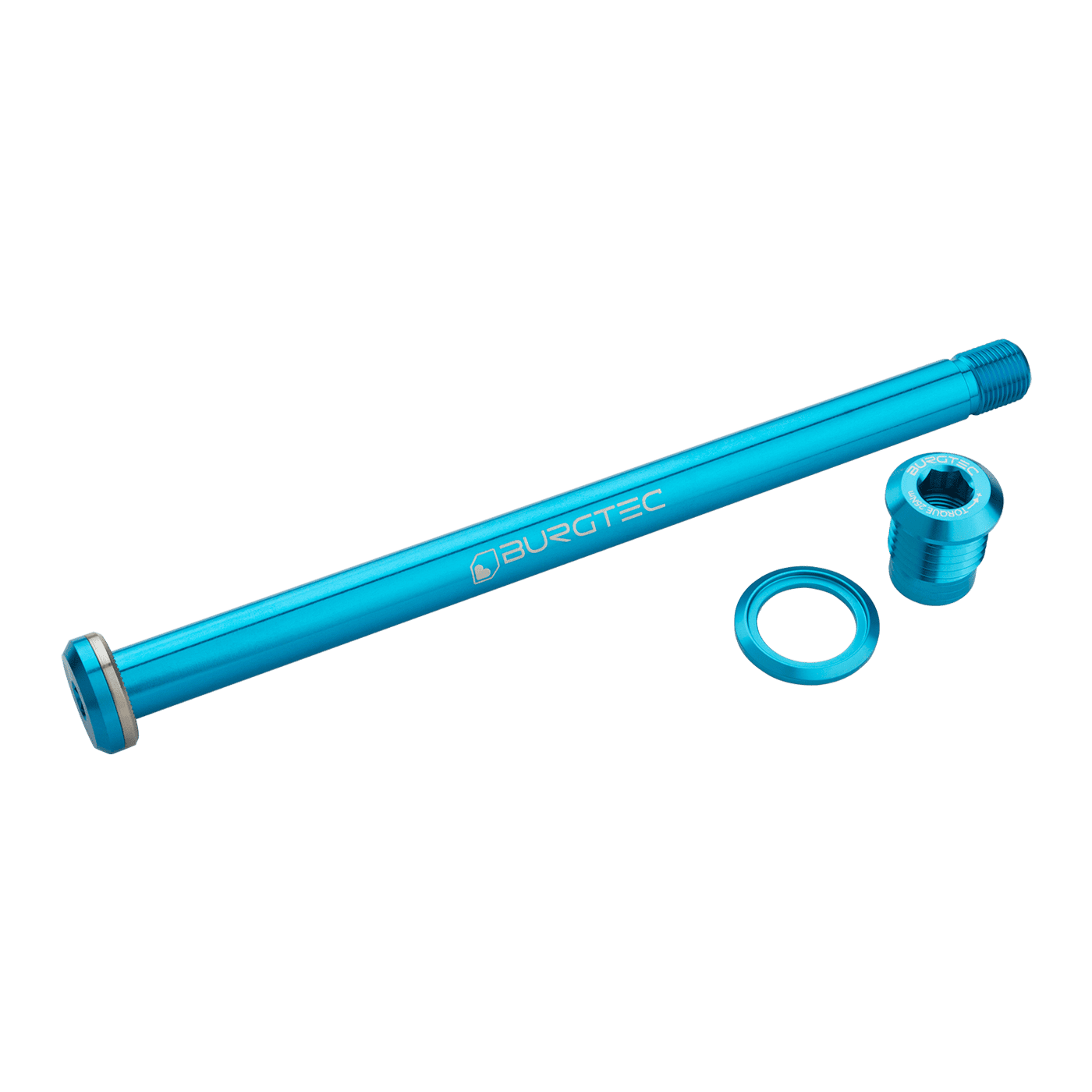 Axe de Roue Arrière BURGTEC 174mm pour Cadre Yeti Turquoise