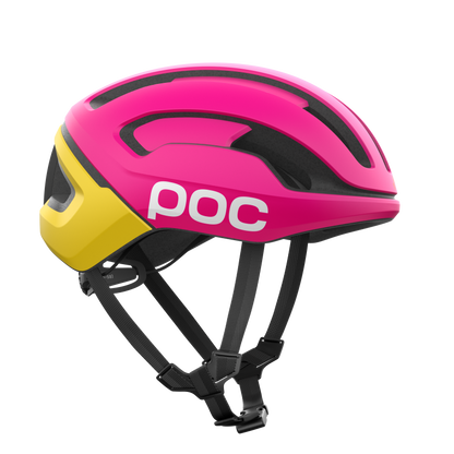 Casque Route POC OMNE AIR MIPS Logo Rose/Jaune