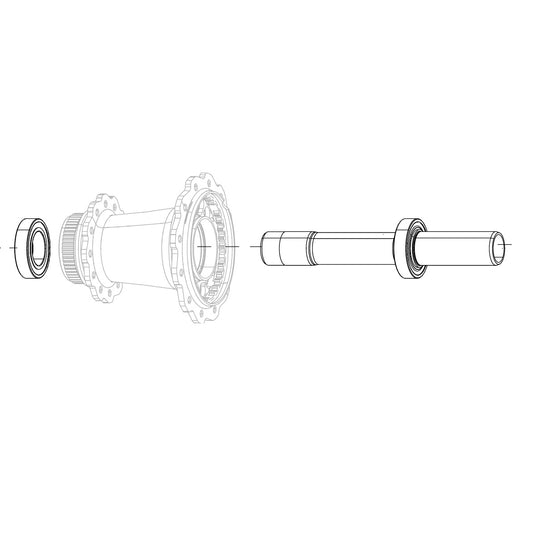 Axe de Roue Arrière ZIPP Cognition NSW Disc Brake Roulement arrière #11.2018.052.001
