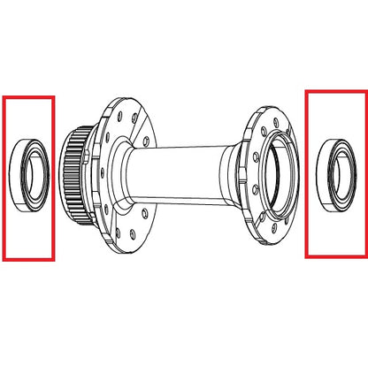 Roulement ZIPP COGNITION RIM Avant 61803 Céramique (x2) #11.2018.067.001