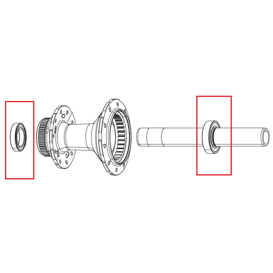 Roulement ZIPP ZR1 SL 61803/61903 Acier (x2) #11.2028.069.000