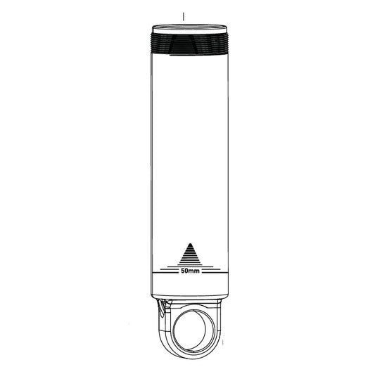 Corps d'Amortisseur ROCKSHOX Œillet Standard 60mm avec Butée Hydraulique pour SUPER DELUXE C1-C2 #11.4118.054.600