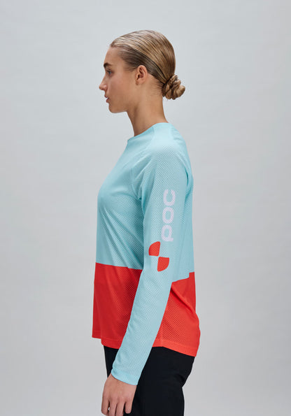 Maillot POC MOTION AIR Manches Longues Femme Bleu/Orange