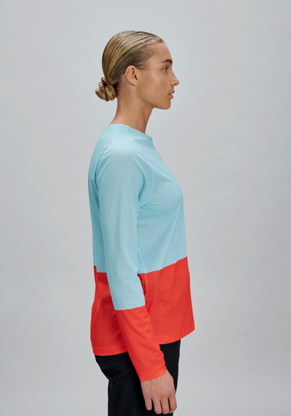 Maillot POC MOTION AIR Manches Longues Femme Bleu/Orange