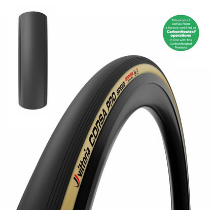 Pneu VITTORIA CORSA PRO SPEED WIDE Graphene G2.0 Tubeless Ready Souple Beige