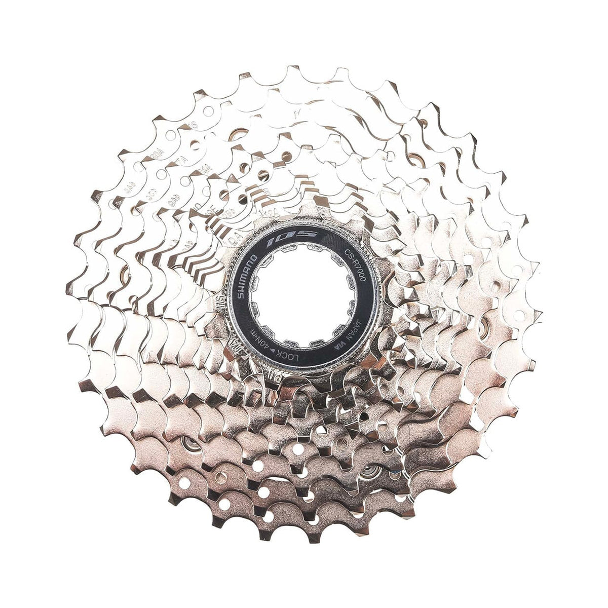 Cassette 11V SHIMANO 105 CS-R7000 – photo principale sur fond blanc