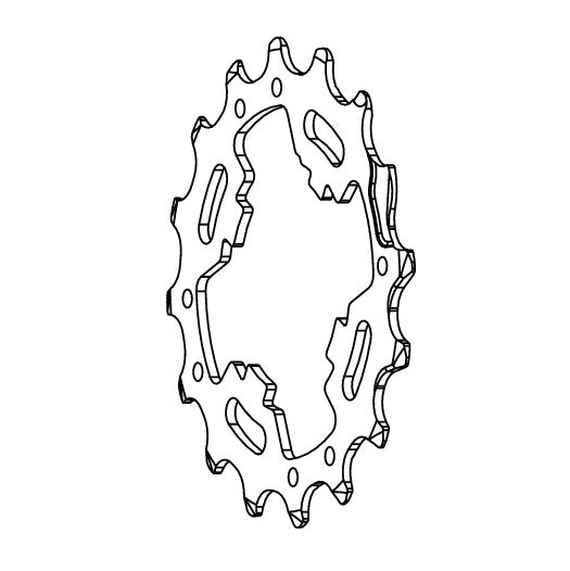 Pignon 16 Dents pour CAMPAGNOLO SUPER RECORD / CHORUS 12V