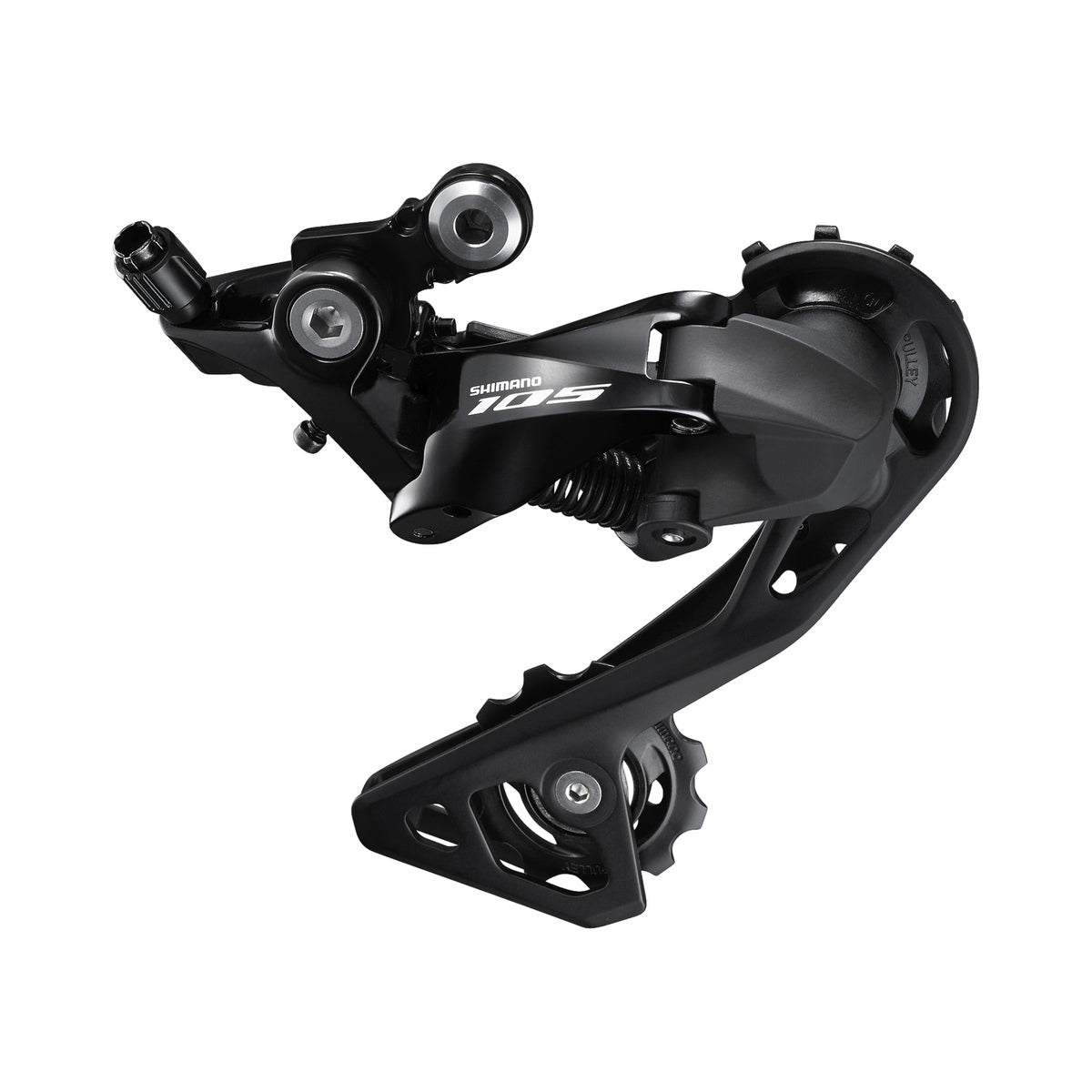 Dérailleur Arrière SHIMANO 105 R7000-GS 11V Chape Moyenne Noir – vue produit sur fond blanc