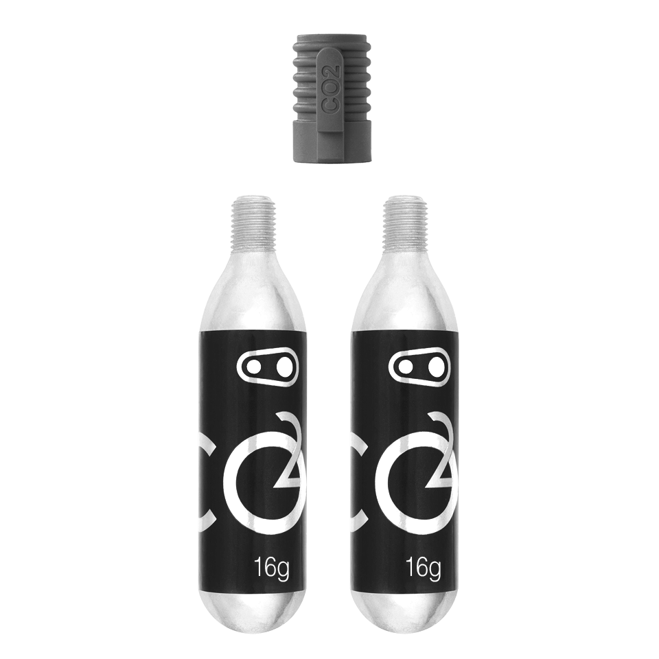 Cartouche CO2 CRANKBROTHERS Filetée 16 g avec percuteur Klic (x2)