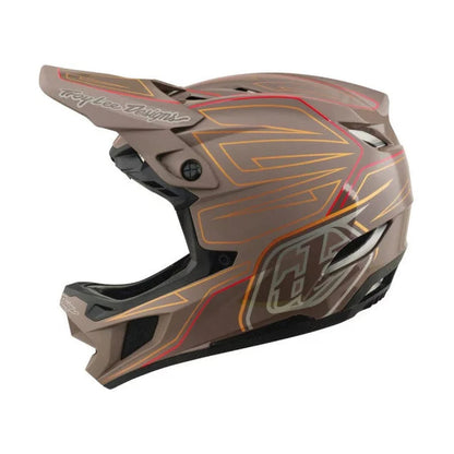 Casque VTT TROY LEE DESIGNS D4 POLYACRYLITE MIPS SHADOW PRO Marron