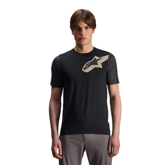 Maillot ALPINESTARS A-DURA LIPAN Manches Courtes Noir