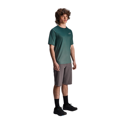 Maillot ALPINESTARS A-DURA RISE Manches Courtes Vert