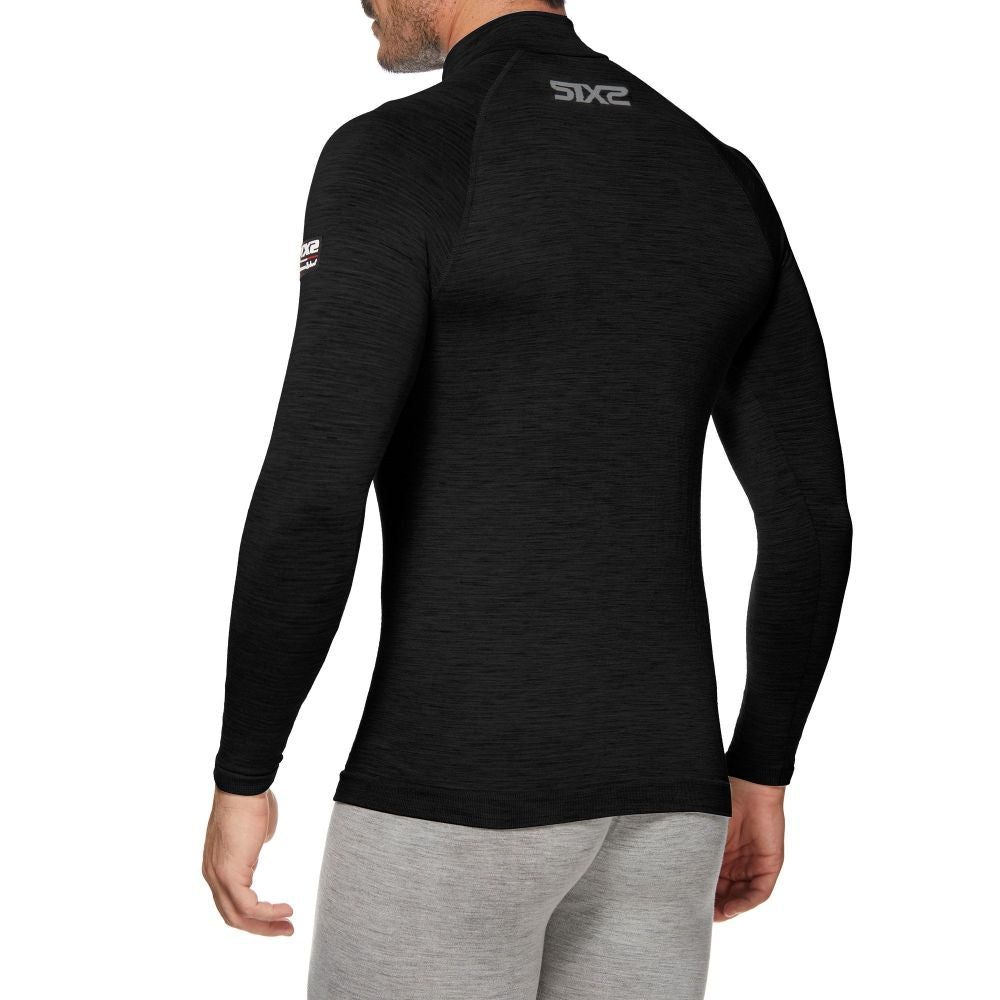 Sous-Vêtement SIXS TS13 MERINOS Manches Longues Noir