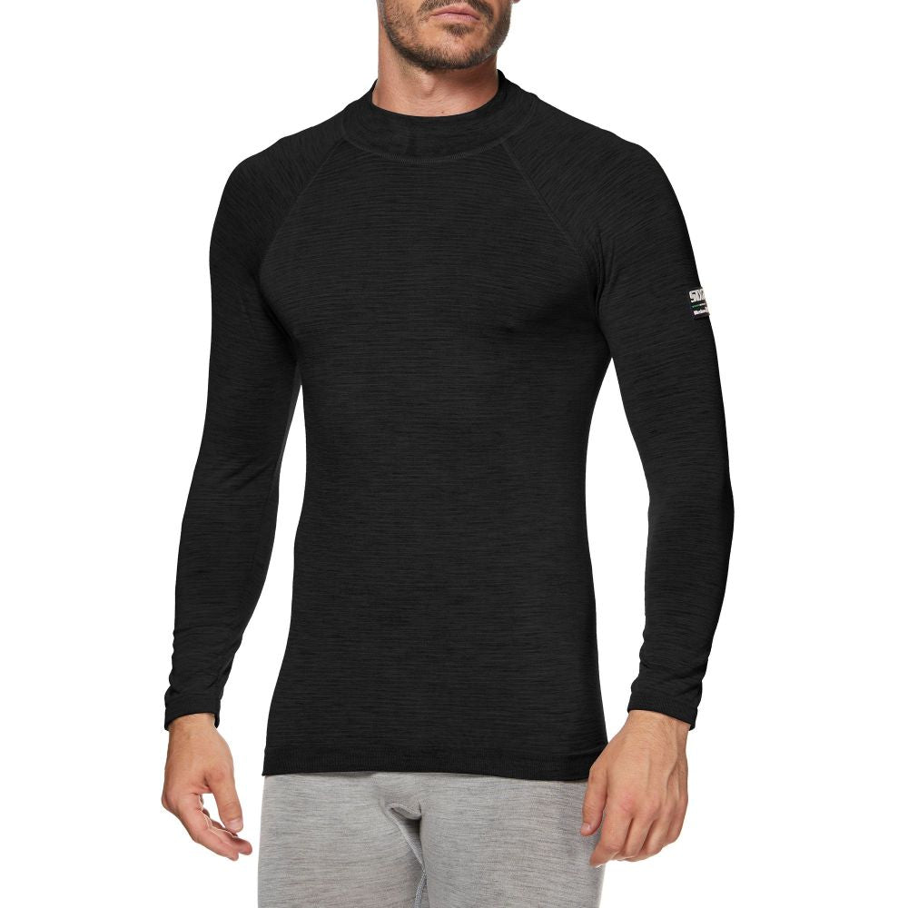 Sous-Vêtement SIXS TS3 MERINOS Manches Longues Noir