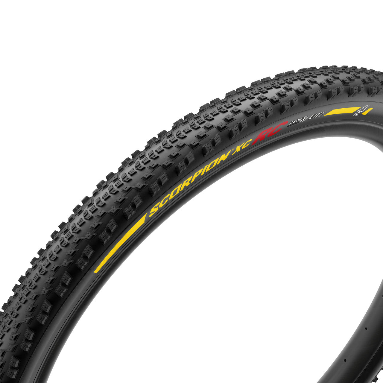 Pneu PIRELLI SCORPION RACE XC RC Lite 29x2.40 Tubeless Ready Souple Noir/Jaune Team Edition