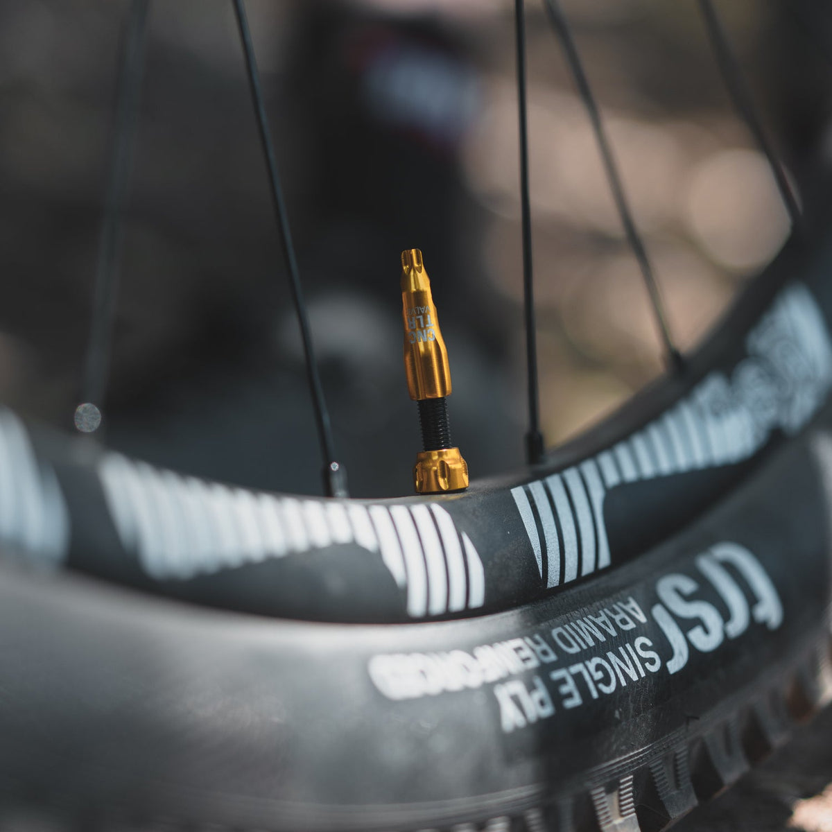 Lot de 2 Valves Tubeless LEZYNE CNC 80mm Rouge