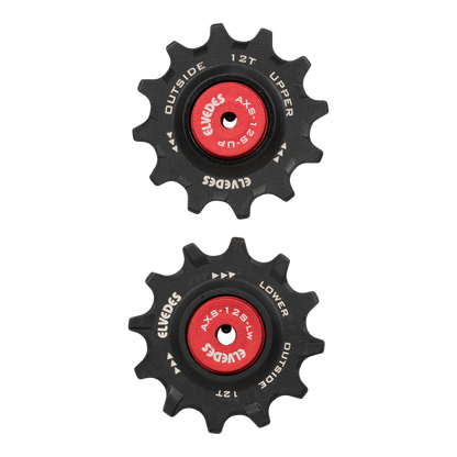 Galets de Dérailleur ELVEDES 12 Dents Sram Red/Force AXS 12V Roulements Céramiques NW