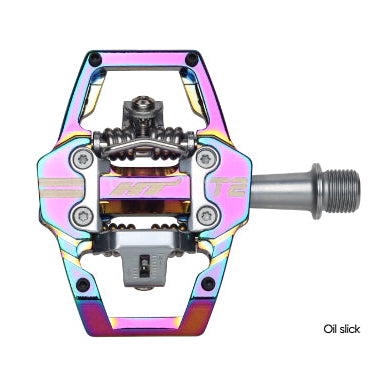 Pédales HT COMPONENTS ENDURO T2 Pétrole