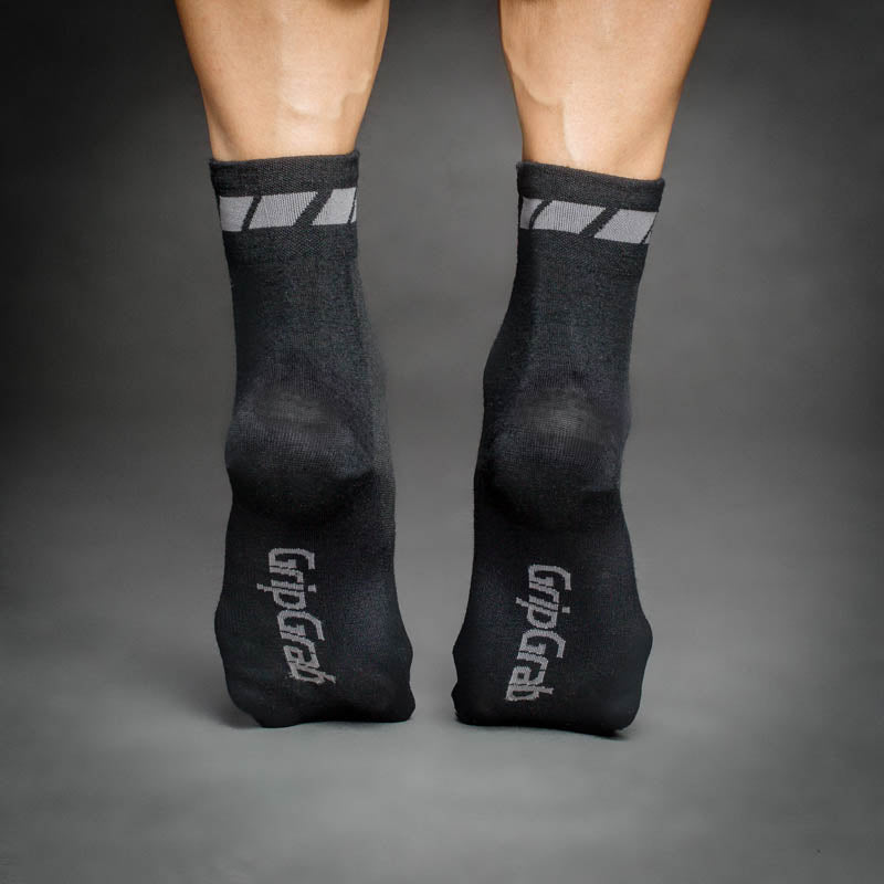 Chaussettes GRIPGRAB MERINO REGULAR CUT Noir