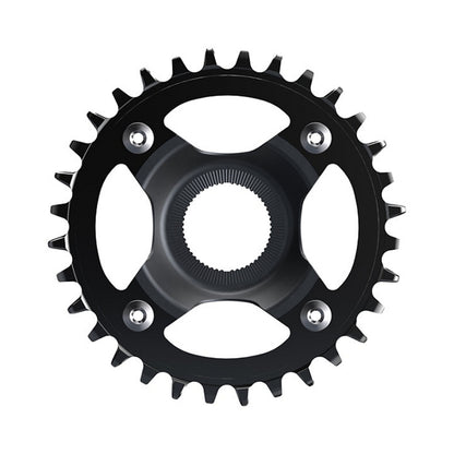 Plateau Mono E-Bike SHIMANO CR-EM800 12V — vue du plateau sur fond blanc